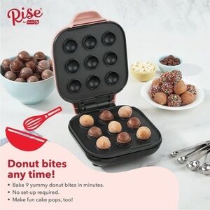 Rise by Dash Donut Bite Maker in Pink NEW